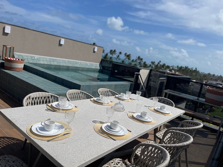 Cais - Exclusivo Rooftop | 2 qtos by Manta