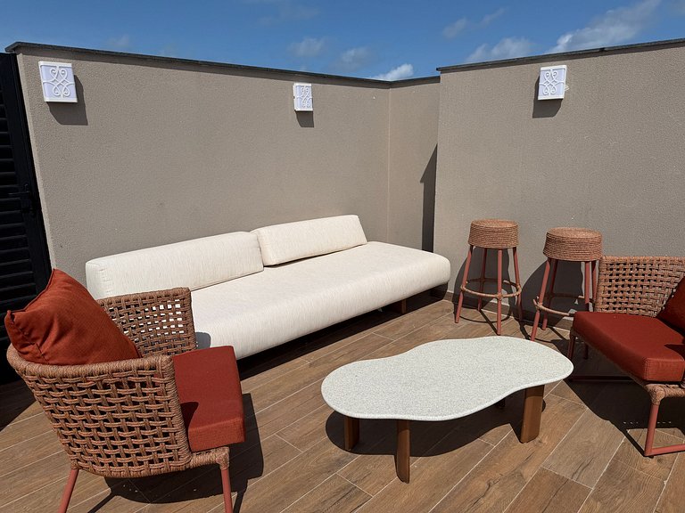 Cais - Exclusivo Rooftop | 2 qtos by Manta